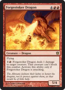MTG - Forgestoker Dragon - Born of the Gods - NM, English Magic FLAT RATE SHIP - Image 1