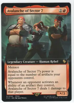 Avalanche of Sector 7 (Extended Art) R Commander: FINAL FANTASY 150 NM MTG Magic - Image 1