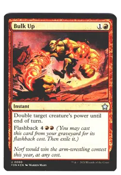 Bulk Up FOIL U Foundations 80 NM MTG Magic - Image 1