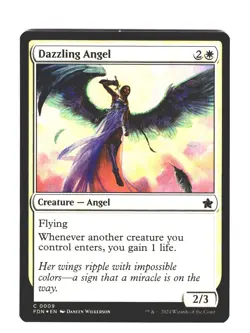 Dazzling Angel FOIL C Foundations 9 NM MTG Magic - Image 1
