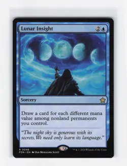 Lunar Insight R Foundations 46 NM MTG Magic - Image 1