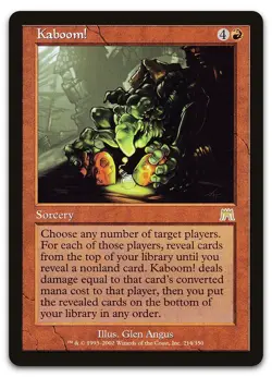 Kaboom! #214 (NM) Onslaught ONS Magic MTG - Image 1