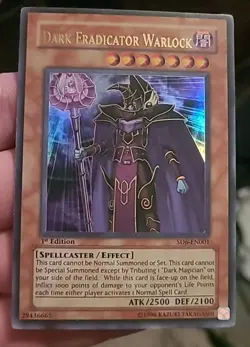 Dark Eradicator Warlock SD6-EN001 Ultra Rare - 1st Ed - Lightly Played - Image 1