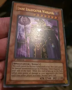 Dark Eradicator Warlock SD6-EN001 Ultra Rare - 1st Ed - Lightly Played - Image 2