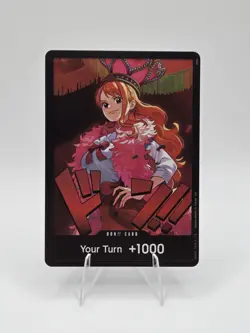 DON!! Card (Nami) Extra Booster: One Piece Heroines Edition Regular Foil NM - Image 1