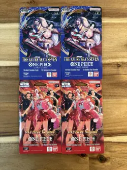 Bandai Namco One Piece CCG Azure Sea's Seven & Heroines 4 Booster Packs - Image 1