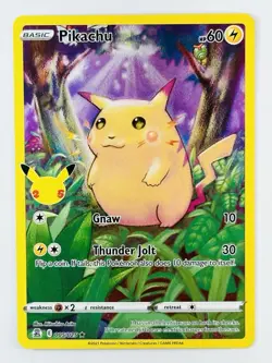 Pokemon Pikachu TCG Celebrations Card 005/025 25th Anniversary HOLO - Image 1