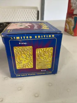 23K Gold Plated JIGGLYPUFF Pokemon Trading Card 1999 Burger King PokeBall SEALED - Image 3