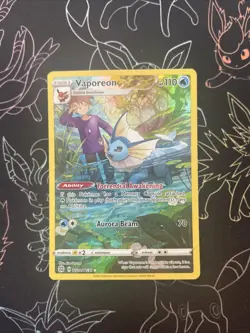 SWSH09: Brilliant Stars Trainer Gallery #TG02/TG30 Vaporeon Pokemon Card - Image 1