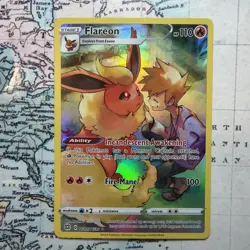 Pokemon TCG Flareon Holo Rare Trainer Gallery Card TG01/TG30 Brilliant Stars - Image 1