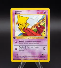 Abra Pokemon Card 1st Edition Team Rocket 49/82 Common 2000 WOTC - Image 1