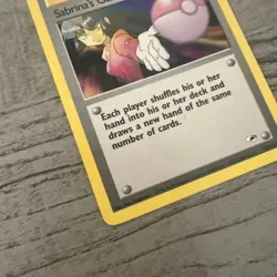 Pokemon Gym Heroes Sabrina's Gaze 125/132 Trainer VLP 2000 SHARP CARD SEE PICS - Image 2
