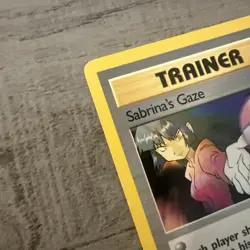 Pokemon Gym Heroes Sabrina's Gaze 125/132 Trainer VLP 2000 SHARP CARD SEE PICS - Image 3