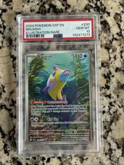 2024 Pokemon Bruxish #200 Illustration Rare PSA 10 Gem Mint Card - Image 1