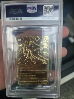 1999 Burger King Pokemon Charizard Gold Card PSA - Image 2