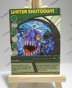 Bakugan Card - Water Shutdown - Green Ability Card - BA334 - 43/48d - 2008 - Image 1