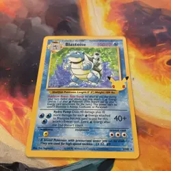 Pokemon Blastoise Base Set Holo Rare Card 2/102 English 100HP TCG - Image 1