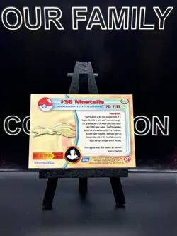 Ninetales 38 Topps Series 1 TV Animation Blue Logo Pokemon Card Regular MP - Image 4