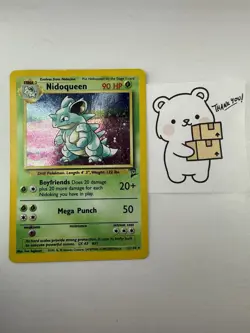 Nidoqueen Holo Unlimited Card 12/130 Base Set 2 LP Pokemon TCG - Image 1