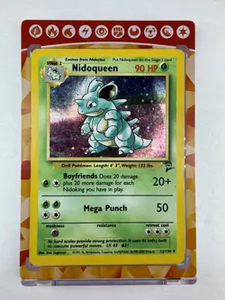 Nidoqueen Holo Unlimited Card 12/130 Base Set 2 LP Pokemon TCG - Image 2