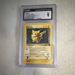 Pokemon Pikachu Black Star Promo CGC 9 Wizards 1999 Pokemon League TCG Card #1 - Image 1