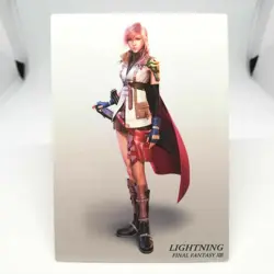 #003 Lightning FINAL FANTASY XIII 13 Art Museum kai Card SQUARE ENIX 2009 - Image 1