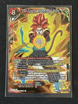Dragon Ball Super Card Game SS4 Gogeta Indomitable Might SR Foil Card BT18-143 - Image 1