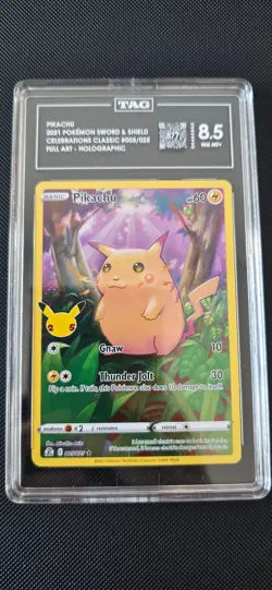 Pikachu Celebrations 005/025 TAG Graded 8.5 Pokemon Card - Image 2