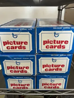 Lot of (6) 1990 Topps Vending Picture Cards 3000 Cards - Image 1