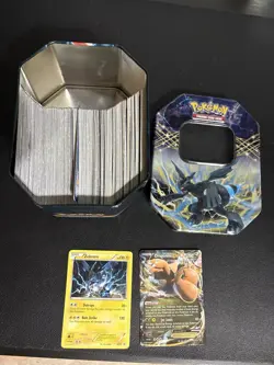 Pokemon TCG Card Lot Zekrom Tin Nintendo Zekrom Dragonite EX English Standard - Image 1