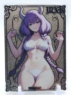 Goddess Story - Silver Metal Waifu Card - Aura - NUMBERED #/100 - Image 2