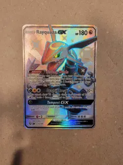 Pokemon TCG Rayquaza GX Celestial Storm Holo Card 177a/168 Promo 177A/168 NM - Image 1