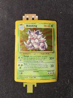 Nidoking 11/102 Holo Rare, Base Set Edition Pokemon Card 1999 WOTC MP! - Image 1