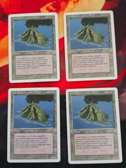 MTG Sticker CEDH EDH Dual Land Volcanic Island x4 - Image 1
