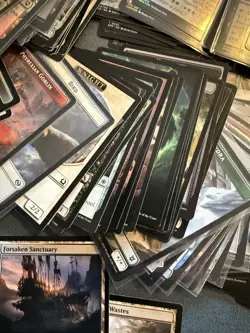1000 MAGIC THE GATHERING LANDS / Tokens LOT BASIC FULL ART FOILS - Image 3