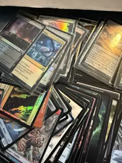 1000 MAGIC THE GATHERING LANDS / Tokens LOT BASIC FULL ART FOILS - Image 5