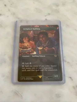 Delighted Halfling (Borderless) Universes Beyond Lord of the Rings Prerelease - Image 1