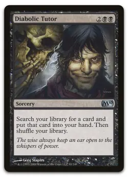 Diabolic Tutor #91 (NM) Magic 2010 M10 Magic MTG - Image 1