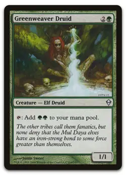 Greenweaver Druid #164 (NM) Zendikar ZEN Magic MTG - Image 1