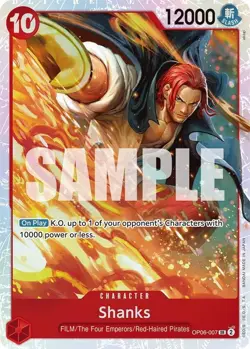 Shanks OP06-007 SR (PRB-02) - One Piece Card Game - Image 1