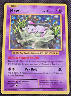 Pokemon TCG Mew 53/108 Evolutions Vintage 2016 Holo Rare - LP -- L25 - Image 1