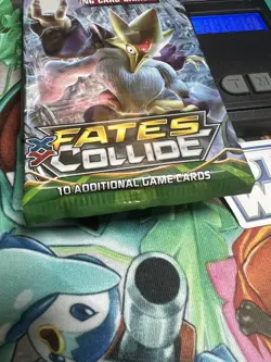 Pokemon TCG Fates Collide Booster Pack of 10 Cards Factory Sealed Mega Alakazam - Image 5