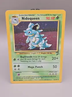 Pokemon TCG Nidoqueen Base Set 2 Holo Rare Card 12/130 - Image 1