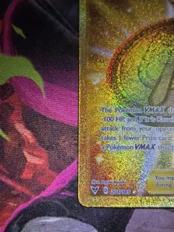 Pokemon TCG Hero's Medal 201/185 Vivid Voltage Secret Rare Full Art Trainer Holo - Image 2