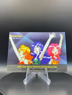 Topps Pokemon TV Edition EP7 the Water Flowers of Cerulean City Blue Logo - Image 2