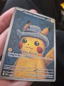 Pokemon Pikachu with Grey Felt Hat Promo 085 Scarlet & Violet English Regular - Image 1