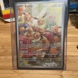 Pokemon Eevee Illustration Rare Full Art Holo Sv06 Twilight Masquerade 188/167 - Image 1