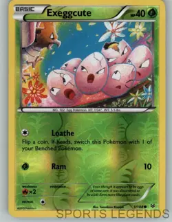 2015 pokemon Roaring Skies reverse holo Exeggcute 1/108 - Image 1