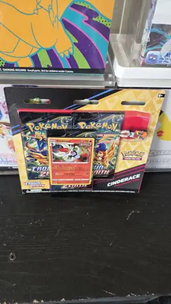 Pokemon Crown Zenith CINDERACE Pin Collection 3 Pack Blister FACTORY SEALED - Image 1
