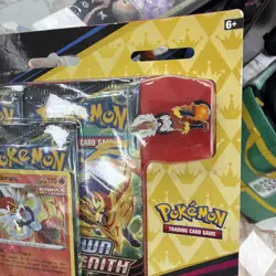 Pokemon Crown Zenith Cinderace Pin Collection 3 Pack Blister NEW/SEALED - Image 3